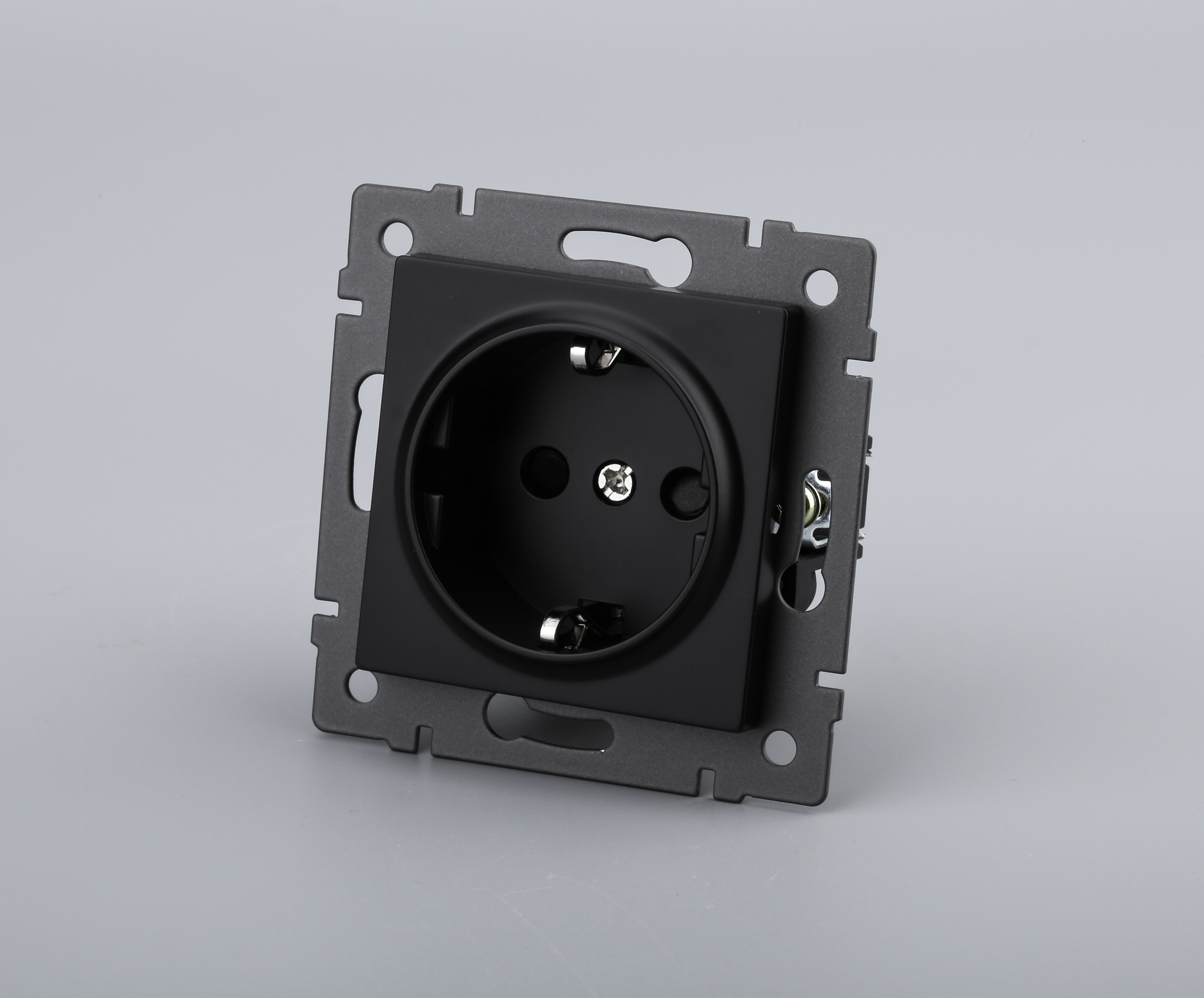 Механизм электрической розетки SCT-MEU1-PL-BK-V (250V, 16A) (Arlight, -)