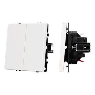 ARL NOBE Выключатель перекрёстный 2 кл софт-тач белый кварц SWT-MKX2-SFPL-WH (250V, 10A) (Arlight, -)