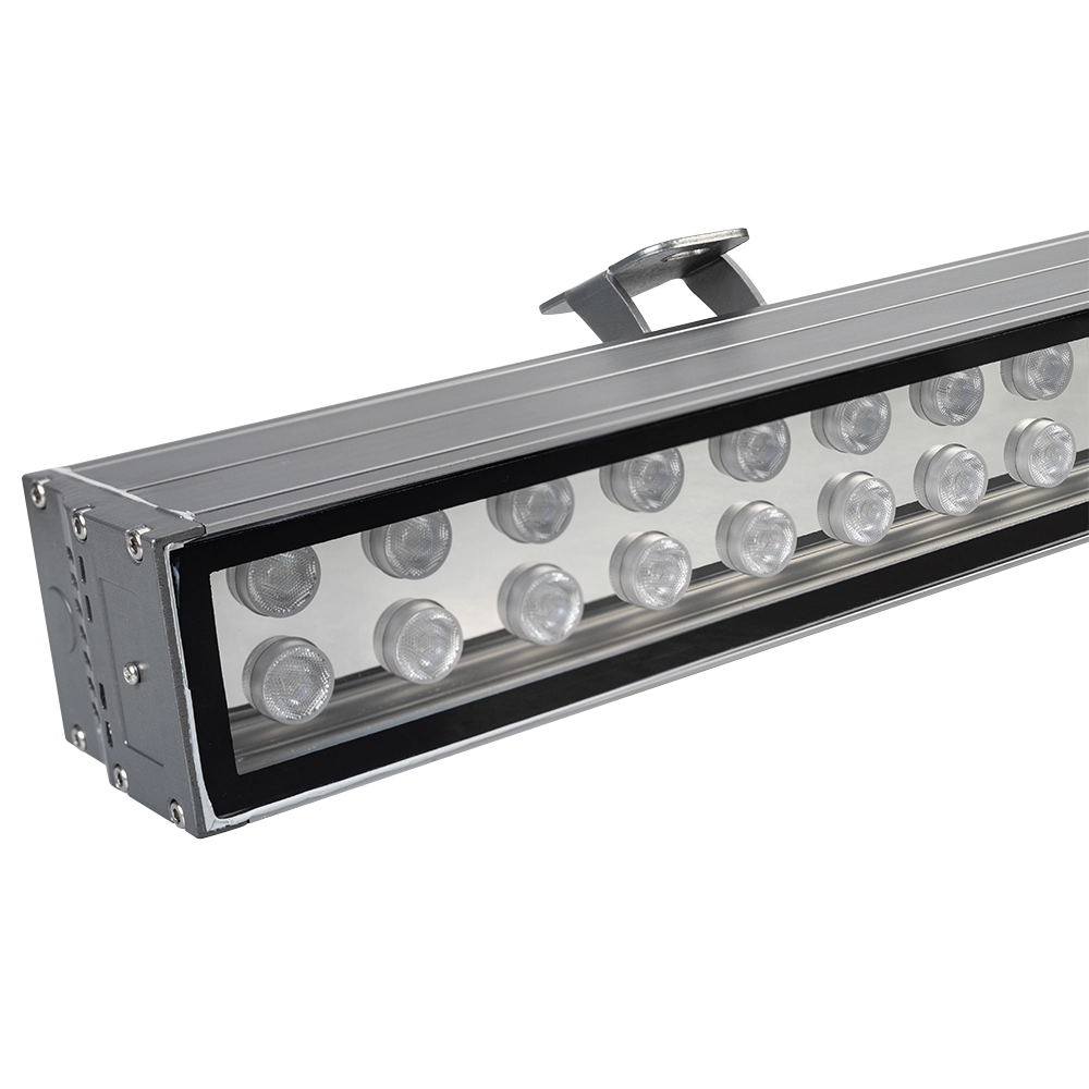 Светодиодный прожектор AR-LINE-1000XL-54W-24V RGB (Grey, 30 deg, DMX512) (Arlight, Закрытый)