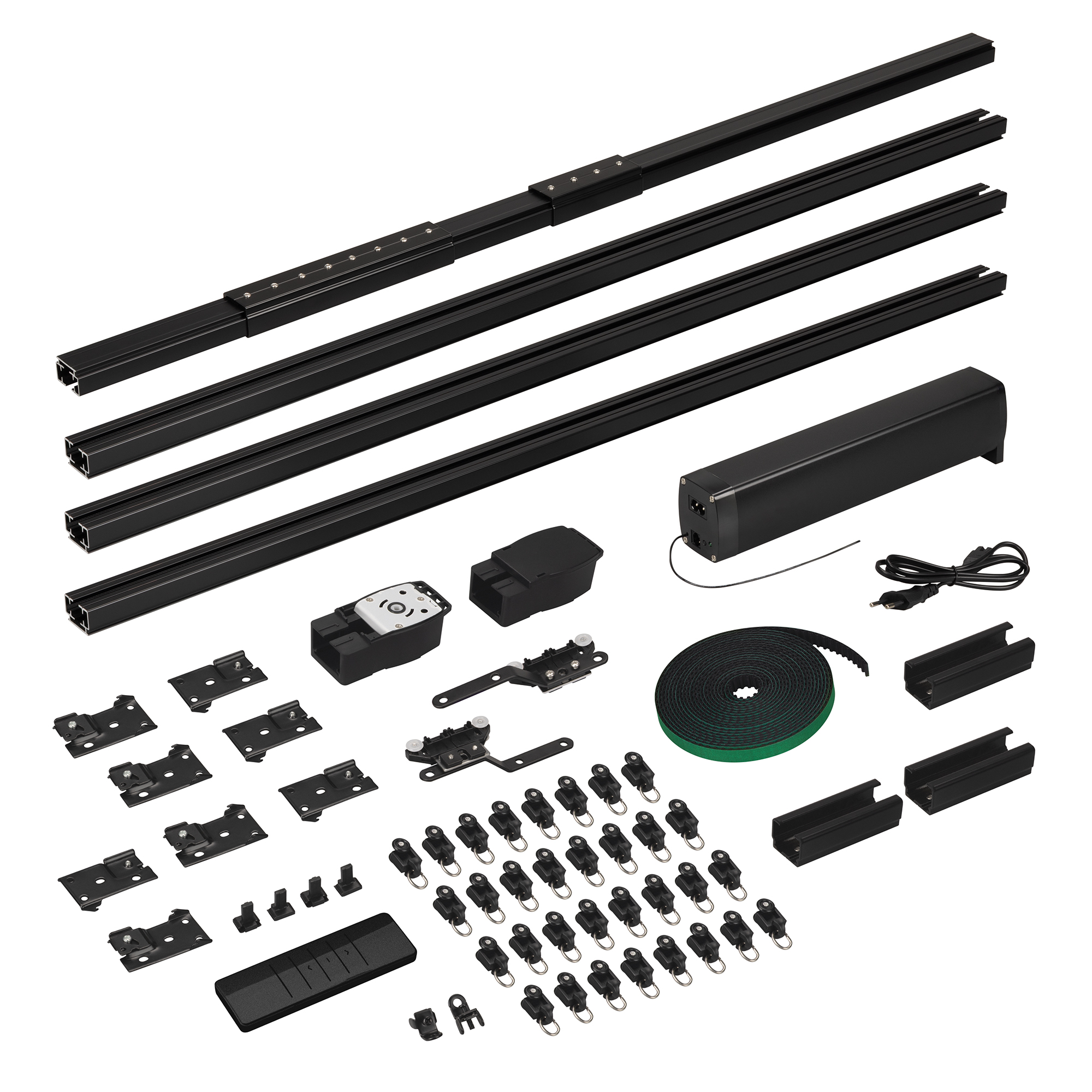 Карниз для штор с электроприводом CNK-M1-TY-RF-4M-BK (Arlight, IP20 Металл, 5 лет)