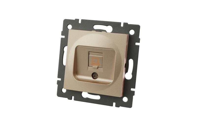 Механизм компьютерной розетки SCT-MPC1-PL-GD-V (RJ-45, CAT6) (Arlight, -)
