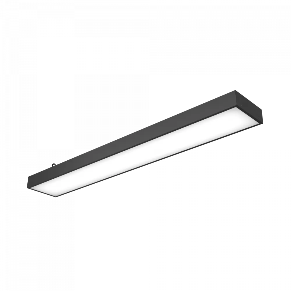 Светодиодный светильник ЛПО Comfort 1200x180x60 60Вт 5000К 90Ra Опал Черный
