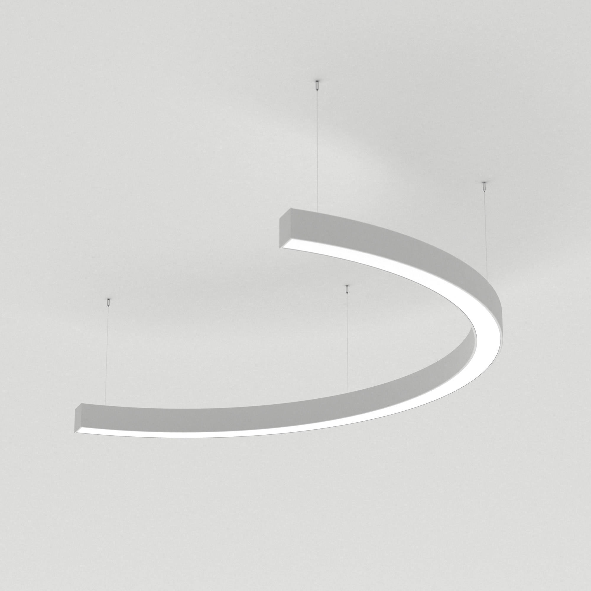 Светильник SP-LINE-HANG-ARC-C3535-D800-28W Warm3000 (WHITE, 230V) (Arlight, Металл)