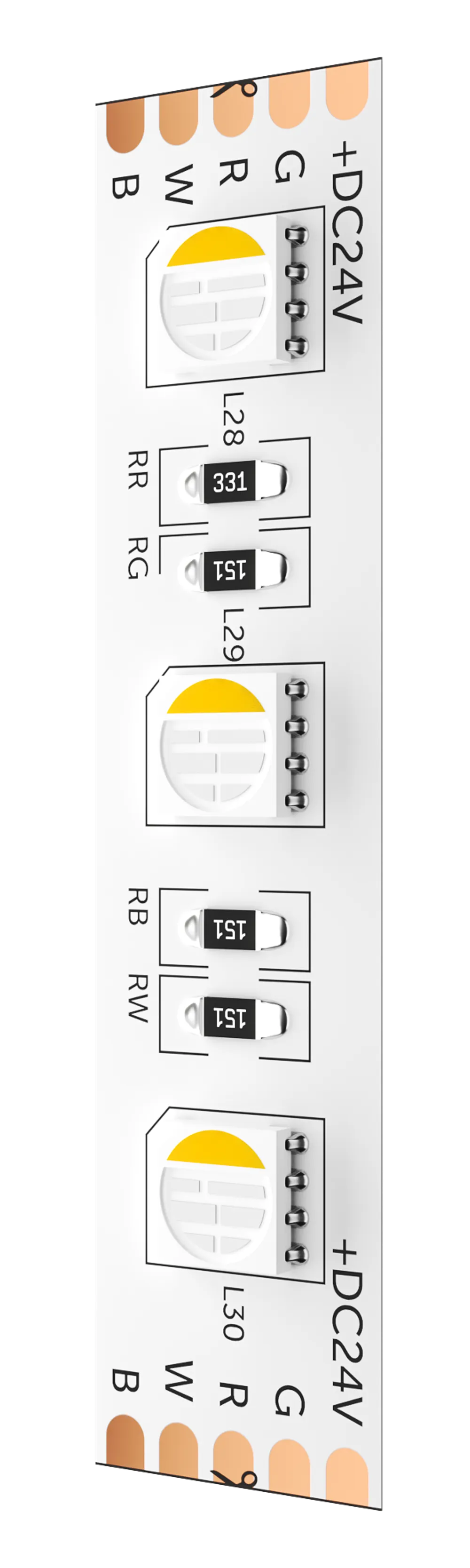 Светодиодная лента Geniled GL-60SMD5050 24В 14,4Вт/м 12x5000 RGBW 4000К IP33