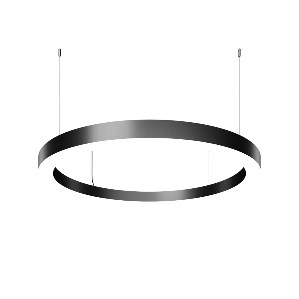 Светодиодный светильник Ring Uplight Downlight d600 h100 w60 78Вт 4000К 90Ra Черный