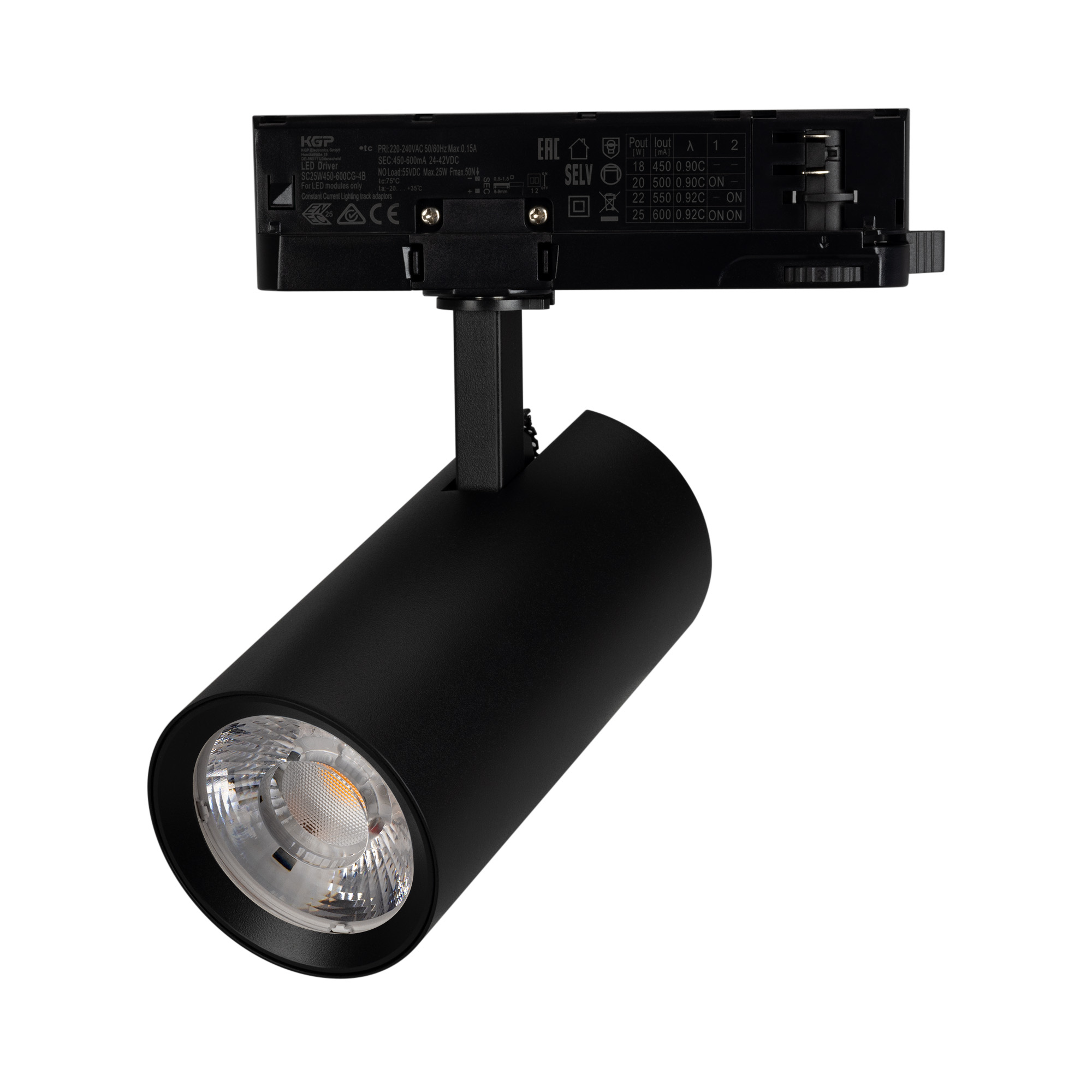 Светильник LGD-GERA-TRUECOLOR-4TR-R74-20W Day4000 CRI98 (Черный, 36 deg, 230V) (Arlight, IP20 Металл, 5 лет)