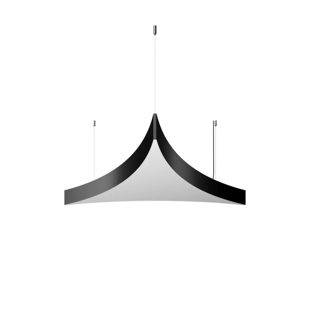 Светодиодный светильник Trigon Arc In 400x400x400 h80 14Вт 4000К 90Ra Черный