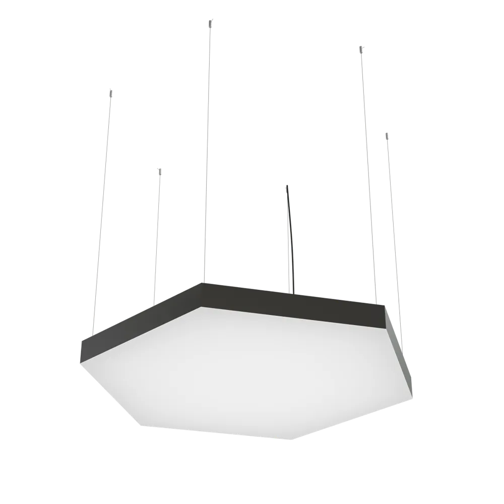 Светодиодный светильник Hexagon 1000x866x500 h80 110Вт 4000К 90Ra Черный