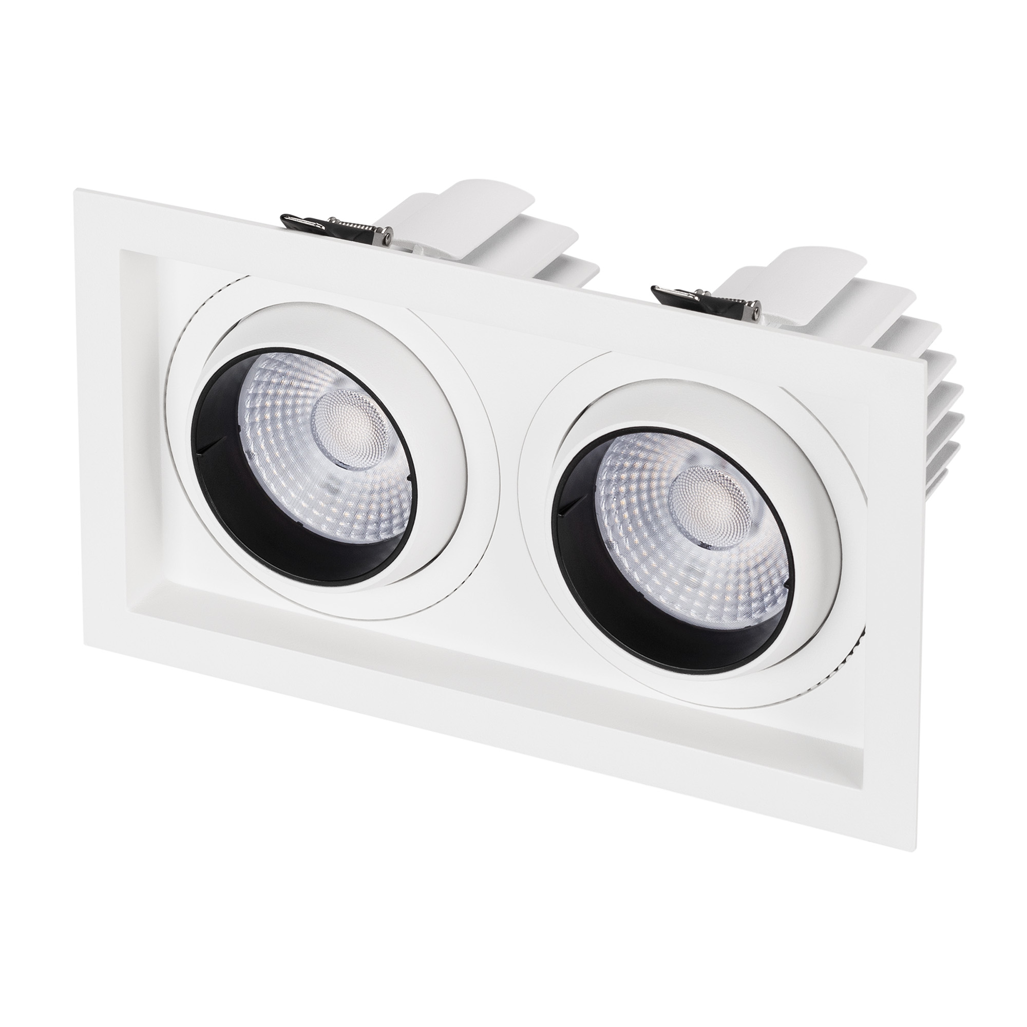 Светильник MS-VORTEX-BUILT-S250x140-2x30W Day4000 (WH-WH, 50 deg, 230V) (Arlight, IP20 Металл, 5 лет)