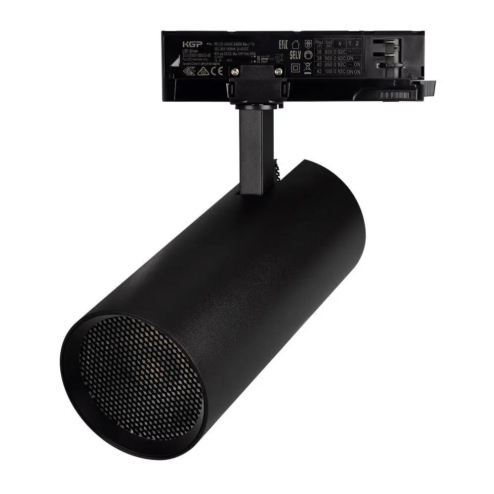 Светильник LGD-GERA-4TR-R90-40W Warm3000 (BK, 24 deg, 230V, DALI) (Arlight, IP20 Металл, 5 лет)