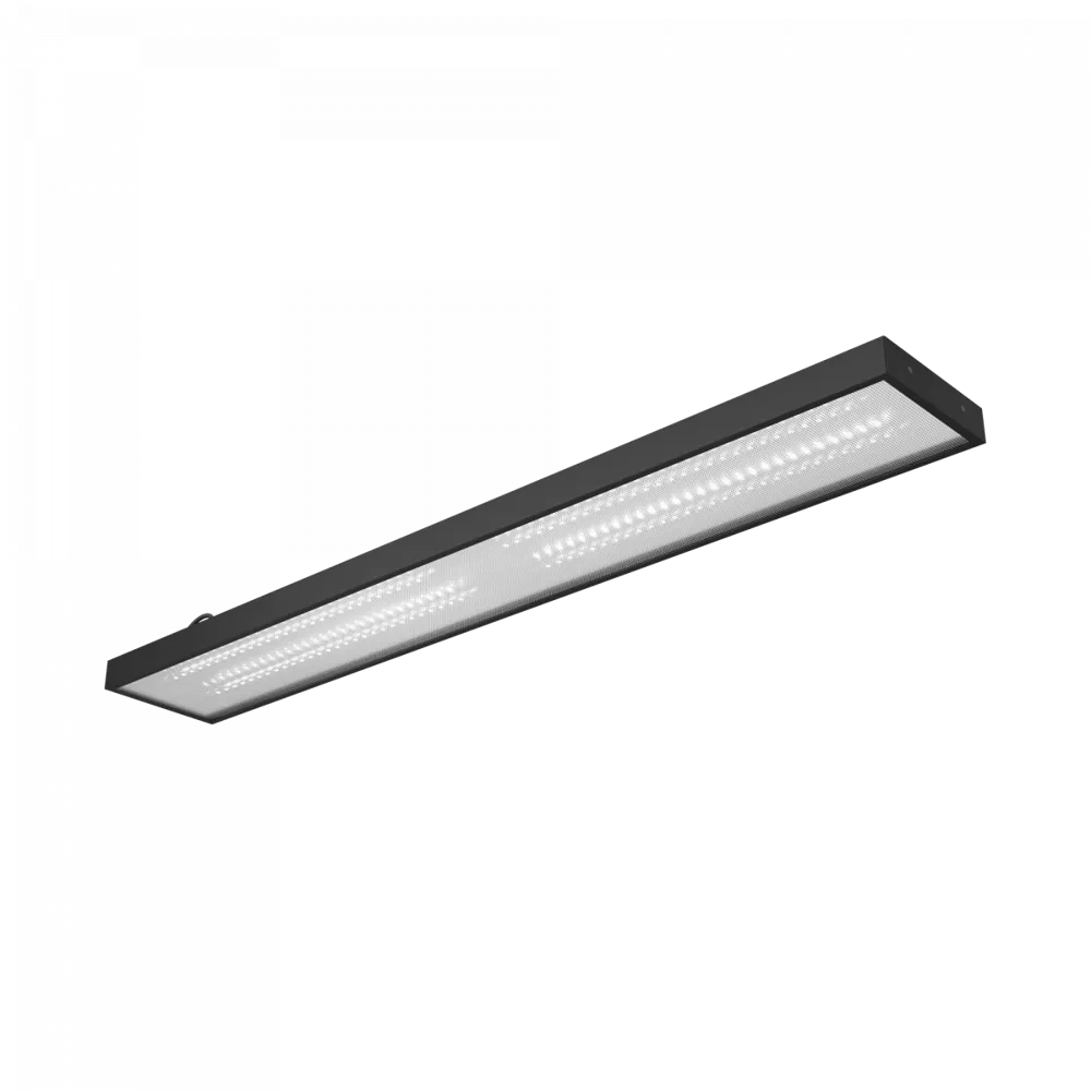 Светодиодный светильник ЛПО Standart 1200x180x40 40Вт 4000К Микропризма Черный