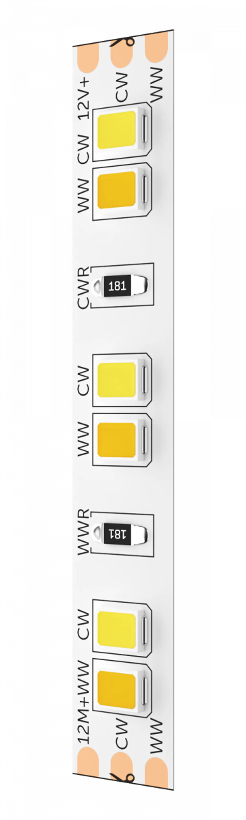 Светодиодная лента Geniled GL-120SMD2835 12В 12Вт/м 8x2000 MIX 2700-6500К IP33