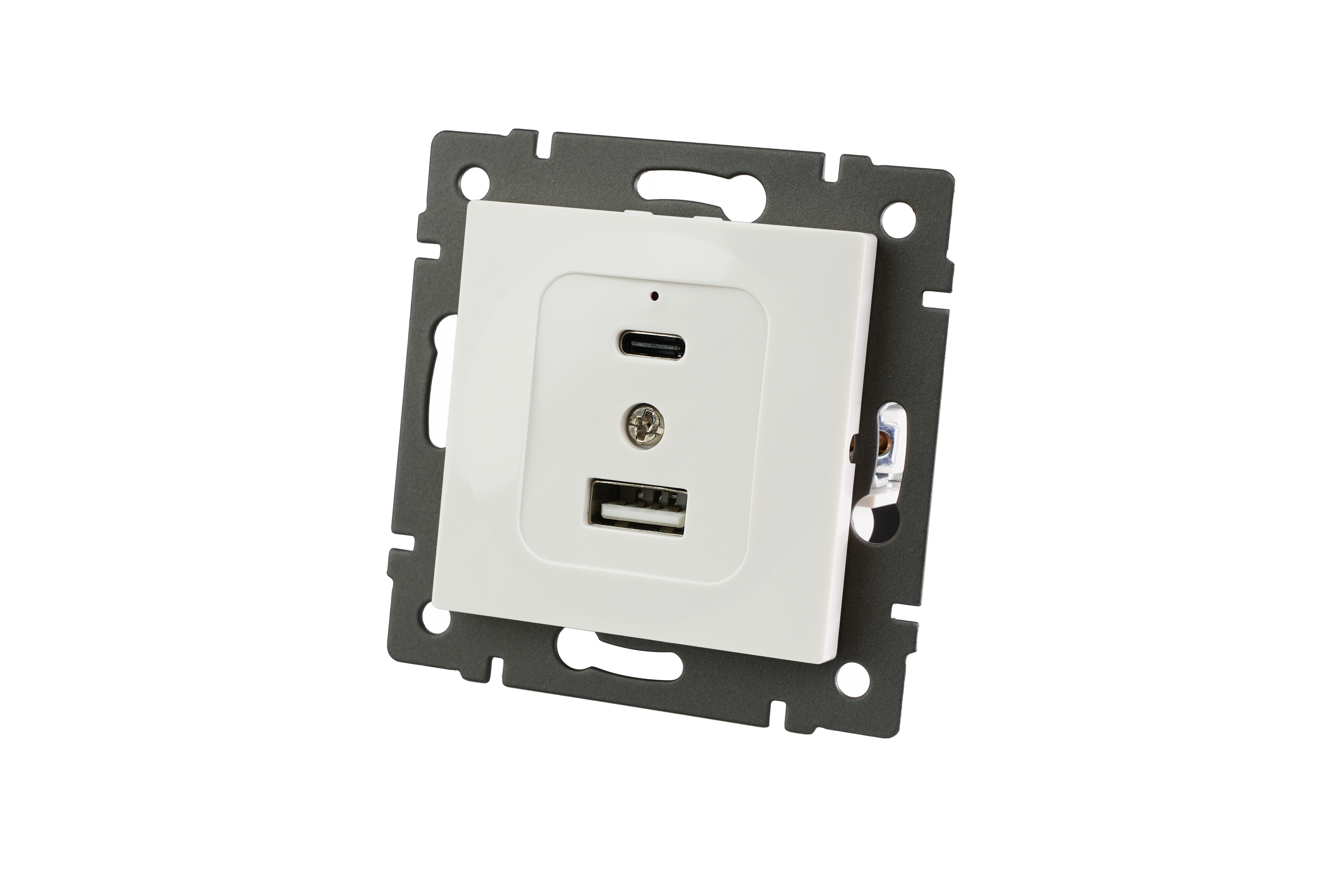 Механизм USB розетки SCT-MUAC-PL-WH-V (5V, 3A, QC4) (Arlight, -)