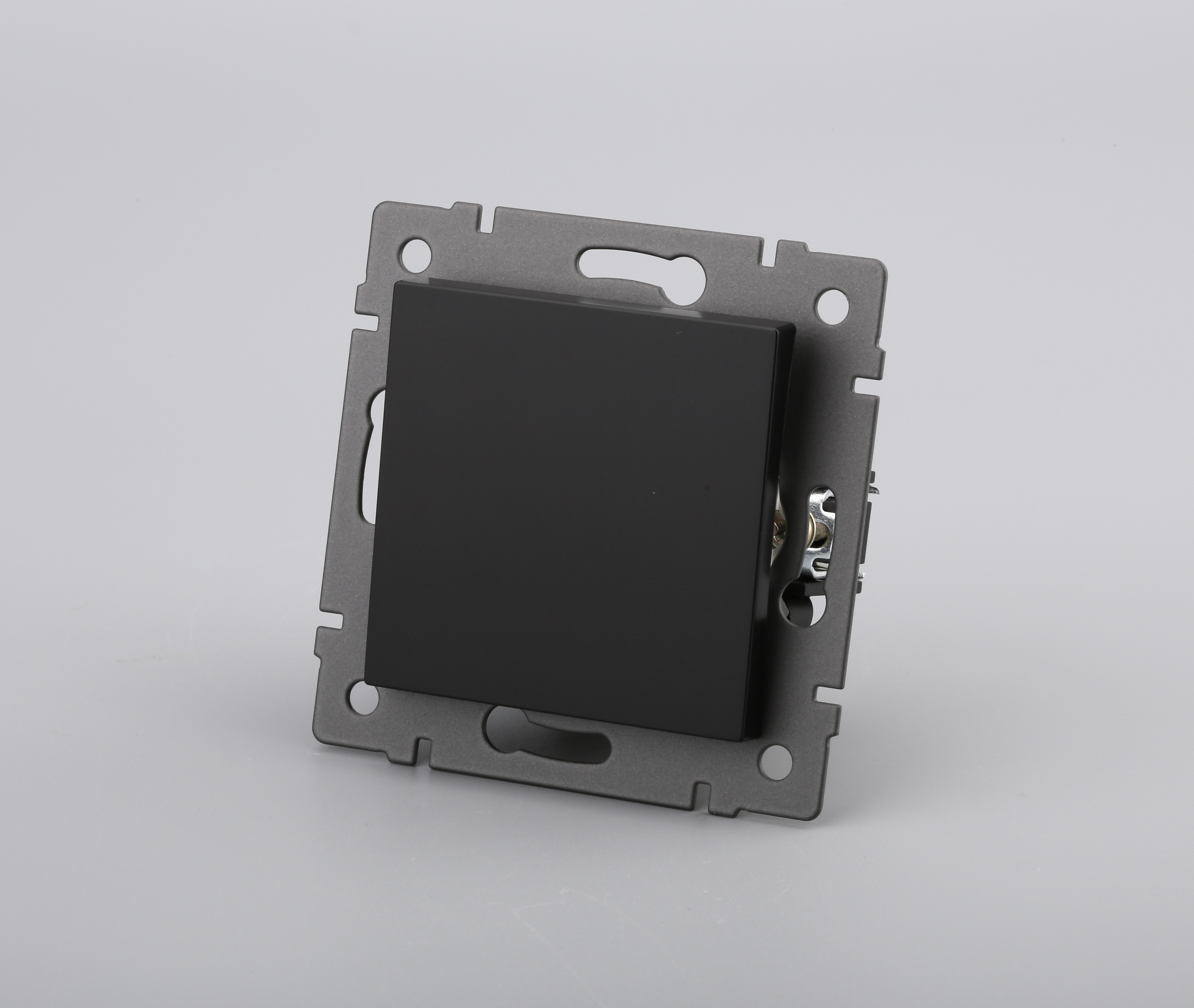 Механизм выключателя одноклавишный непроходной SWT-MK01-PL-BK-V (250V, 10A) (Arlight, -)