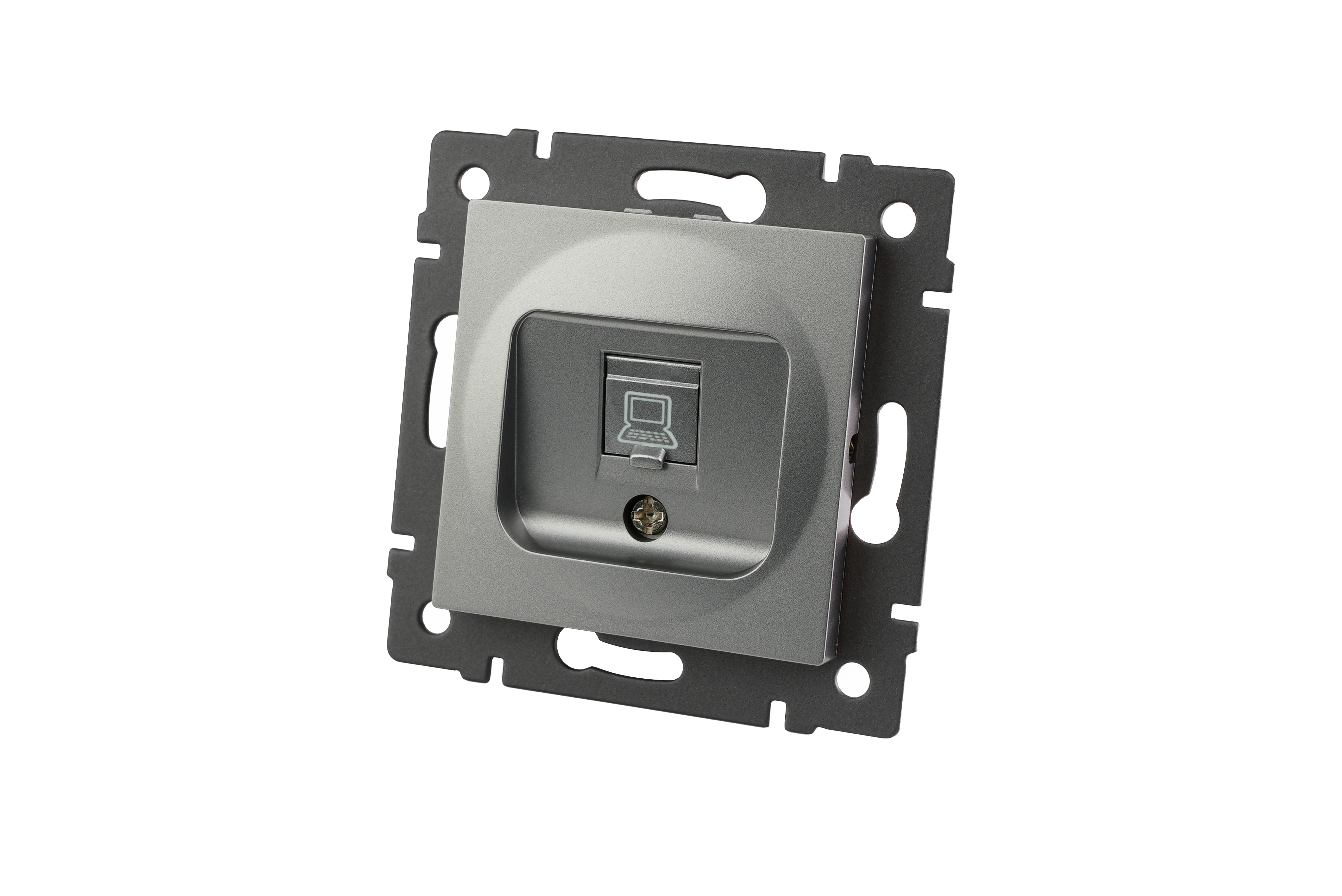 Механизм компьютерной розетки SCT-MPC1-PL-GR-V (RJ-45, CAT6) (Arlight, -)