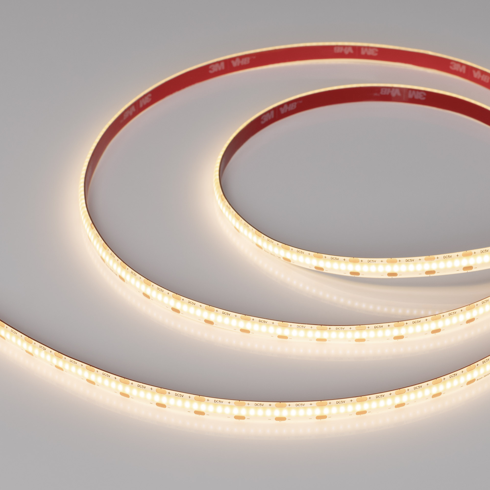 Лента герметичная COB-SE-X360-8mm 5V Warm3000 (5 W/m, IP65, 5m) (Arlight, -)