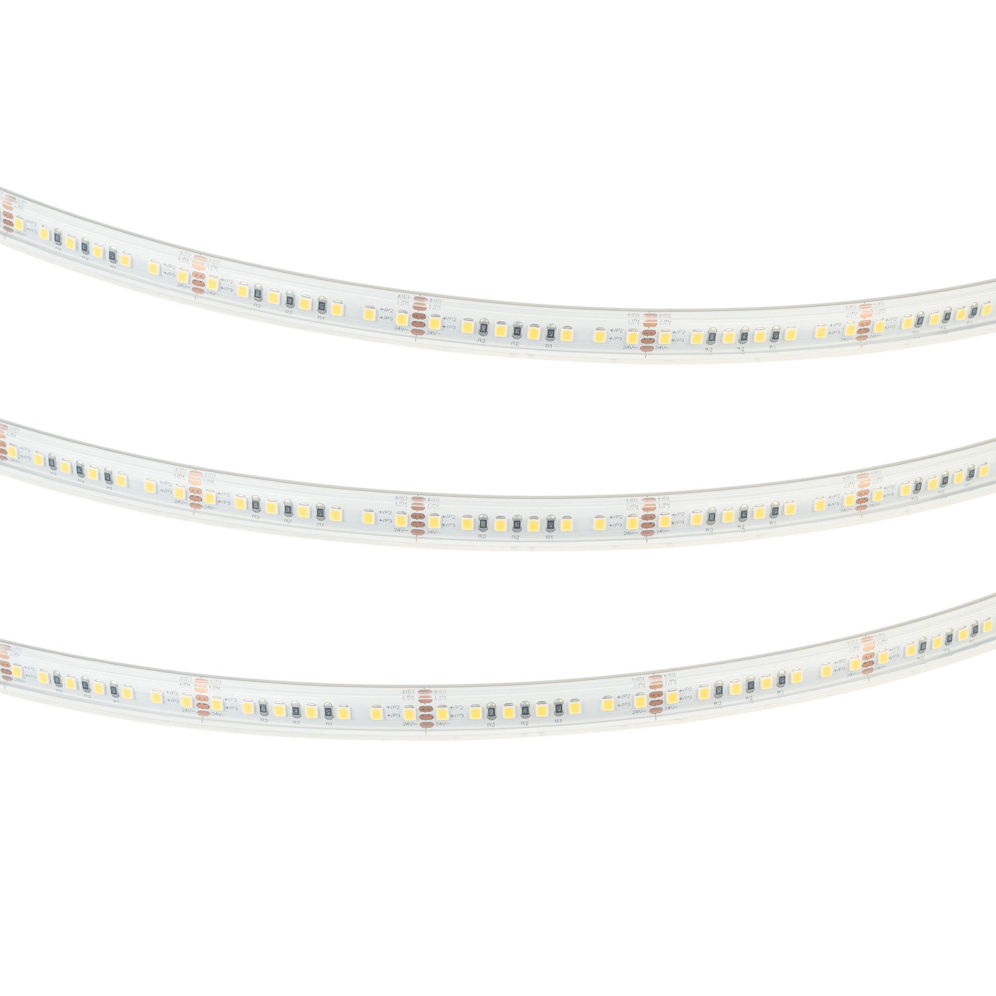 Лента герметичная RTW-PS-A140-12mm 24V Warm2400 (4-18 W/m, IP67, 5m) (Arlight, CRI>90)