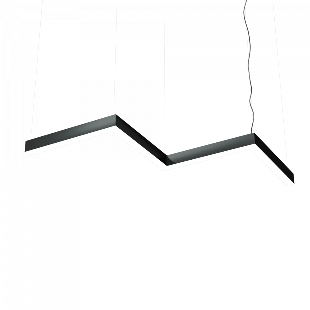 ZigZag 2V 1840х520 h60 w60 68Вт 3000К 90Ra Черный