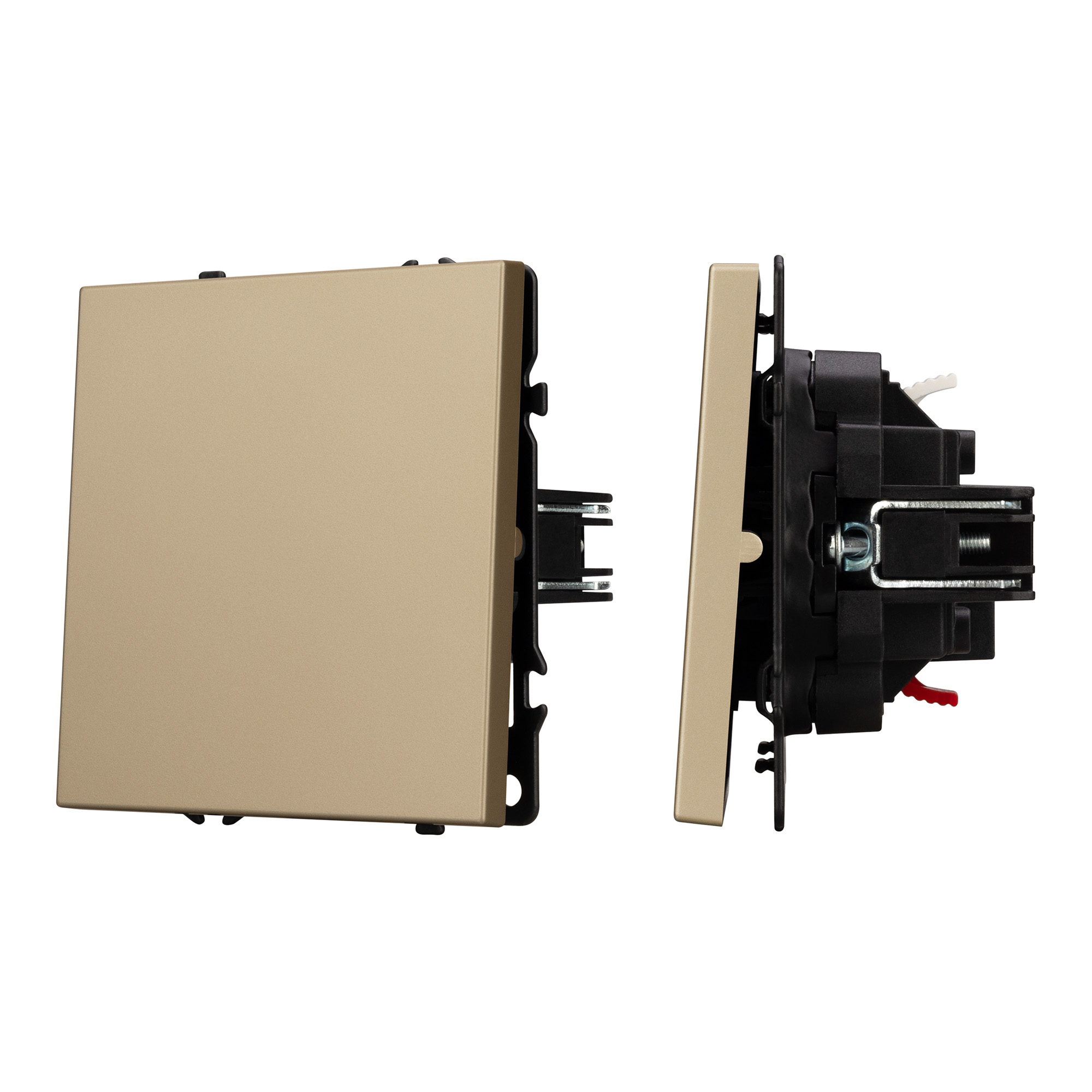 ARL NOBE Выключатель проходной 1 кл софт-тач золотой песок SWT-MKP1-SFPL-GD (250V, 10A) (Arlight, -)