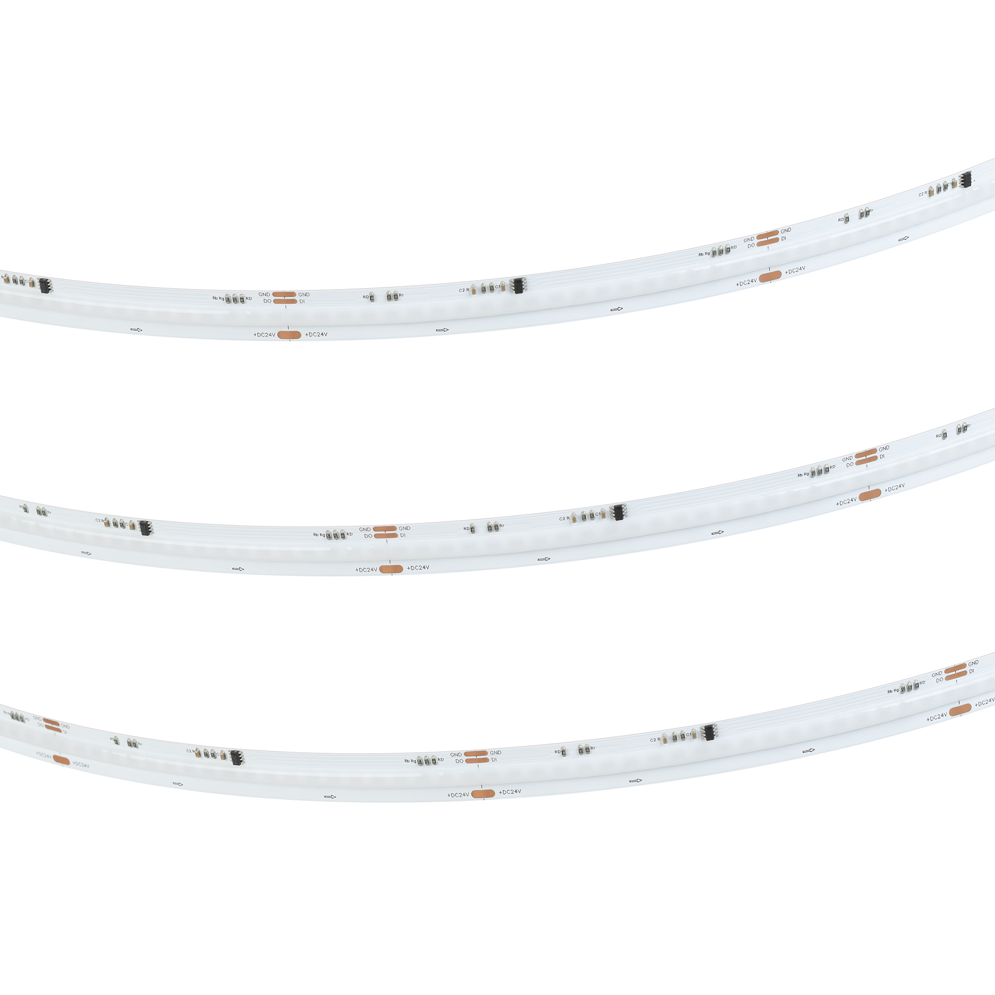 Лента SPI-COB-X630-12mm 24V RGB-PX63 (11 W/m, IP20, 5m) (Arlight, -)