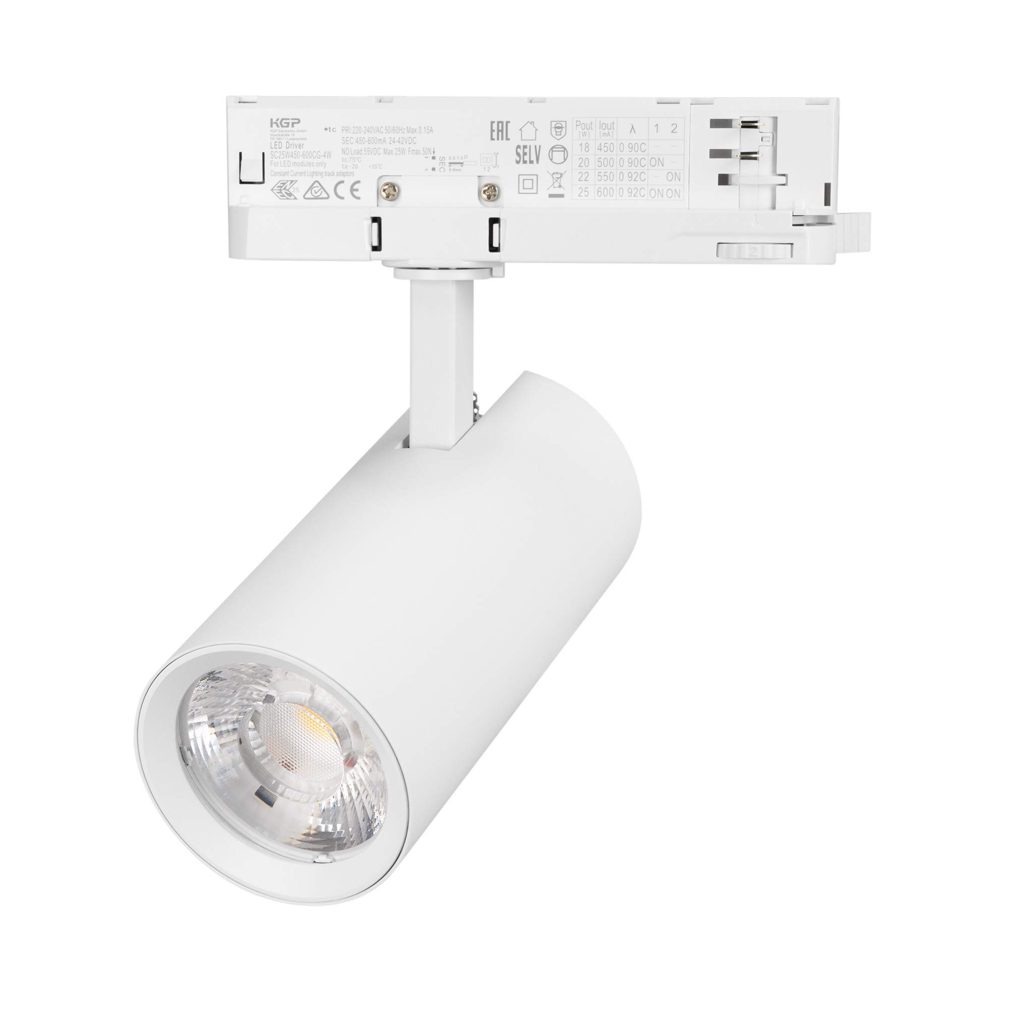 Светильник LGD-GERA-TRUECOLOR-4TR-R74-20W Day4000 CRI98 (Белый, 15 deg, 230V) (Arlight, IP20 Металл, 5 лет)