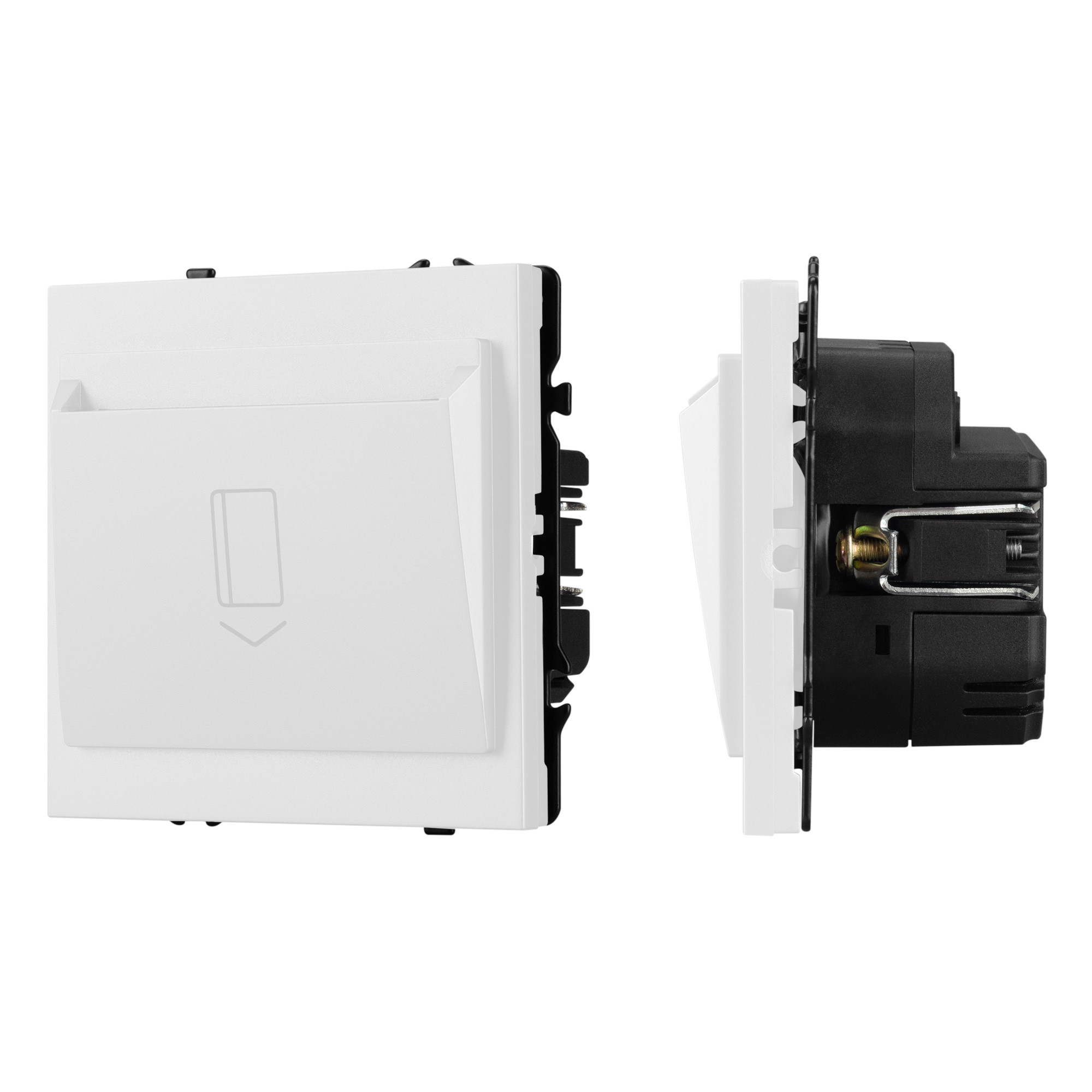 ARL NOBE Выключатель карточный магнитный софт-тач белый кварц SWT-CRD-SFPL-WH (250V, 25A) (Arlight, -)