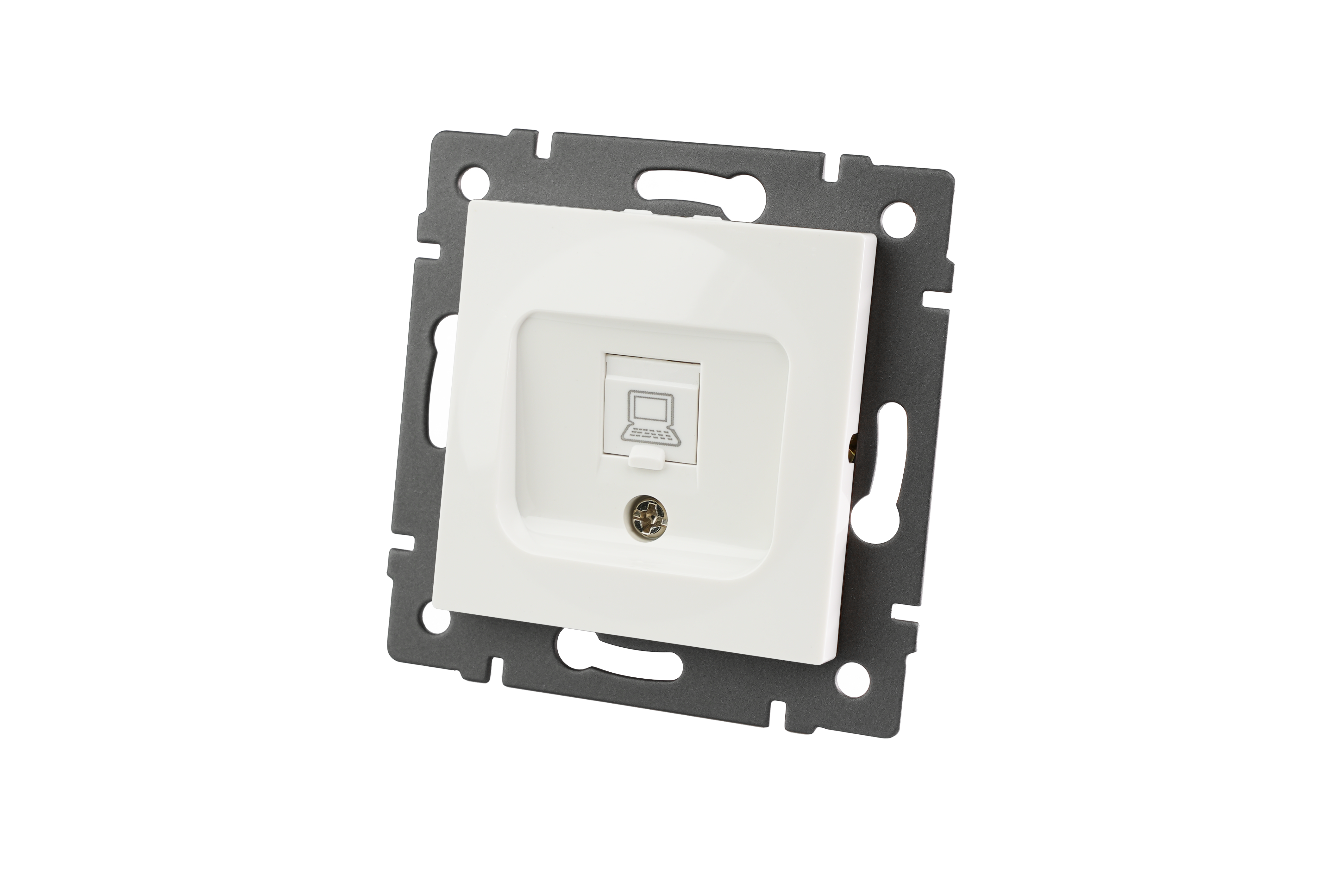 Механизм компьютерной розетки SCT-MPC1-PL-WH-V (RJ-45, CAT6) (Arlight, -)