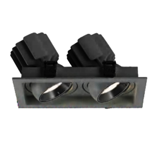 Светильник MS-VORTEX-BUILT-S250x140-2x30W Warm3000 (BK-BK, 17 deg, 230V) (Arlight, IP20 Металл, 5 лет)