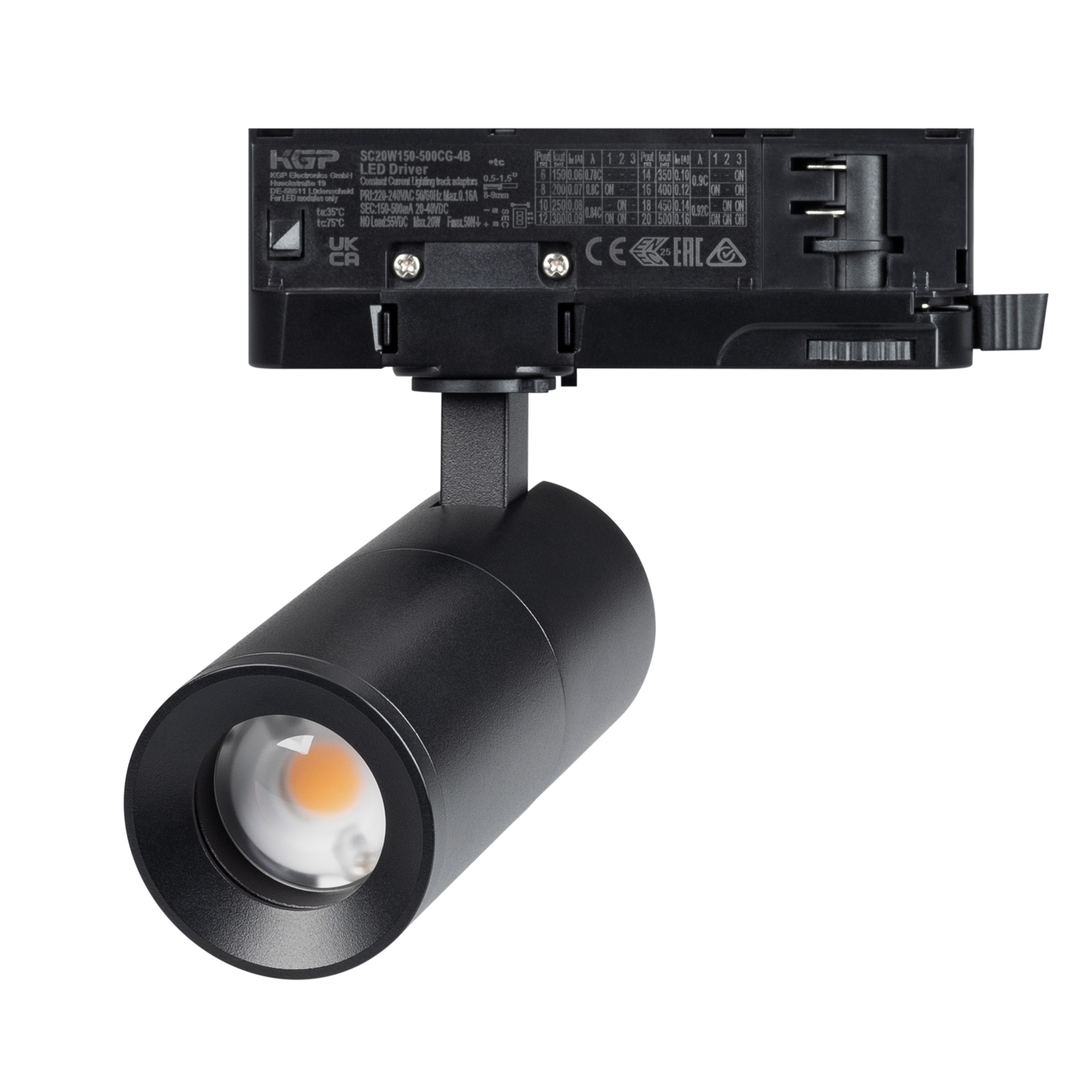 Светильник LGD-ARTEMIS-TRACK-4TR-R55-12W Day4000 (BK, 8-80 deg, 230V, DALI) (Arlight, IP20 Металл, 5 лет)