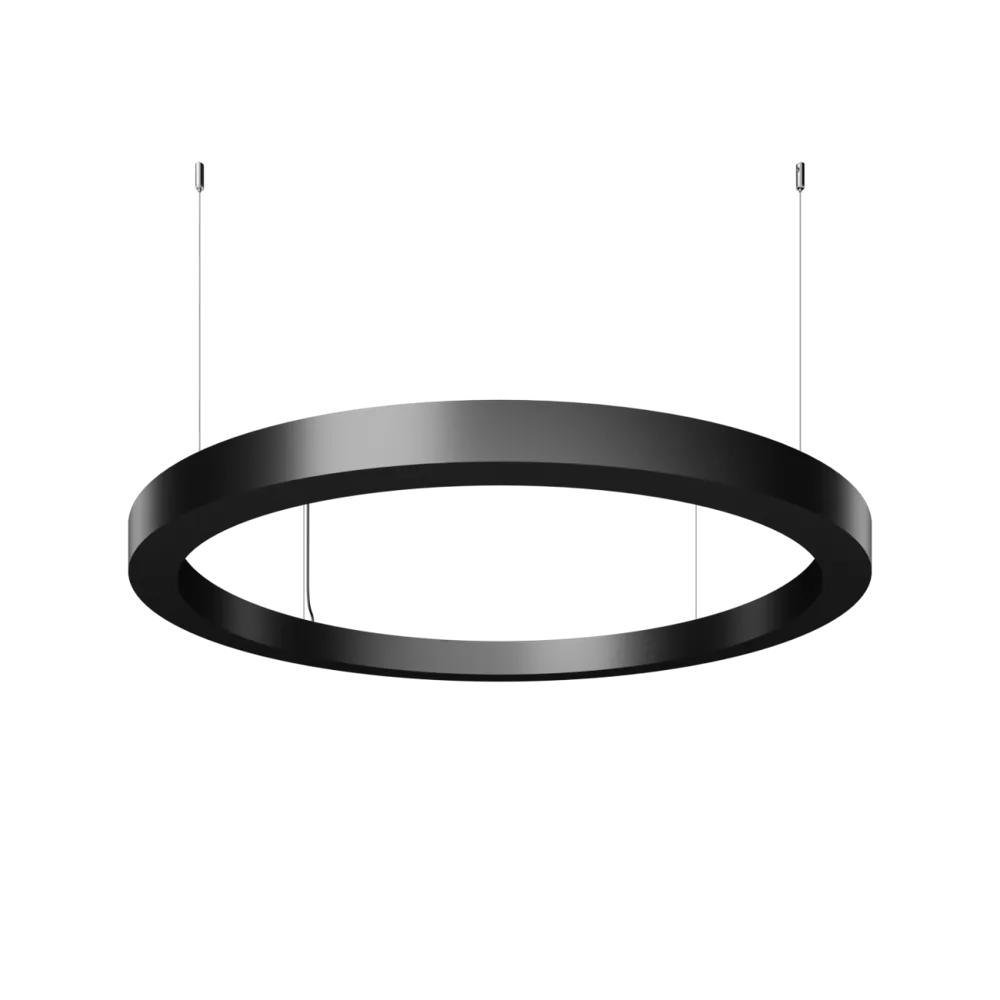 Светодиодный светильник Ring Uplight d2000 h80 w100 4000К 90Ra Черный