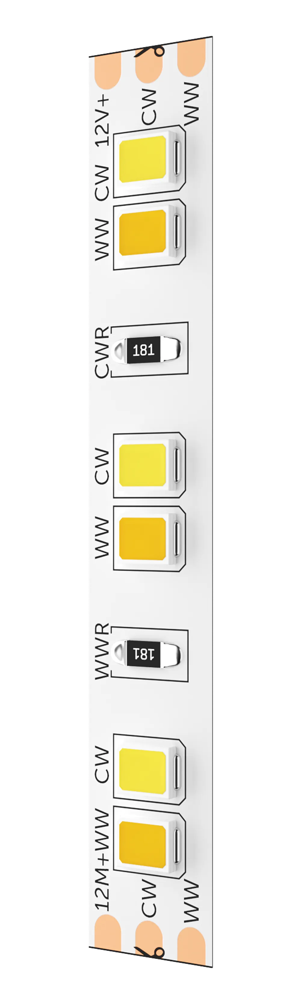 Светодиодная лента Geniled GL-120SMD2835 12В 12Вт/м 8x2000 2700-3000К IP65