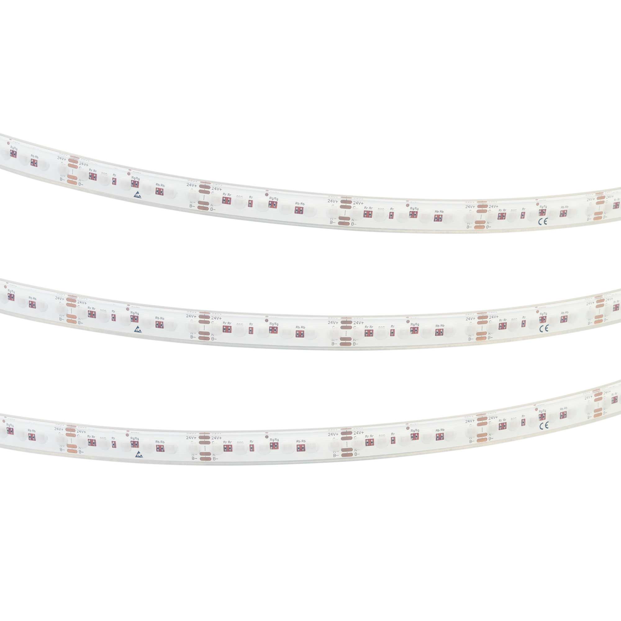 Лента герметичная DOT-PFS-X120-12mm 24V RGB (14 W/m, IP68, 5m) (Arlight, 5 лет)