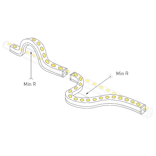 Грейзер THOR-3D-A24-25x27mm 24V Warm3000 (24 W/m, IP65, 1m, wire x2) (Arlight, Вывод прямой, 3 года)