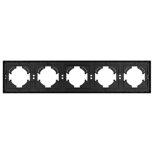 Рамка пластиковая FRM-TENDO-SFPL-5-BK (Arlight, Матовый черный)