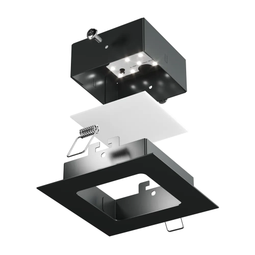Встраиваемый Tetris In 100x100 10Вт 4000К 90Ra Опал Черный
