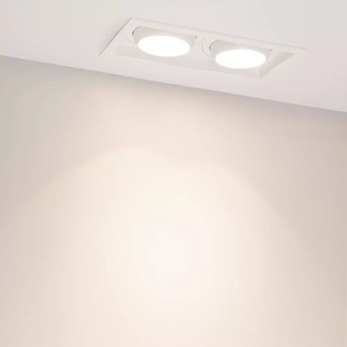 Светильник MS-VORTEX-BUILT-S250x140-2x30W Day4000 (WH-WH, 17 deg, 230V) (Arlight, IP20 Металл, 5 лет)