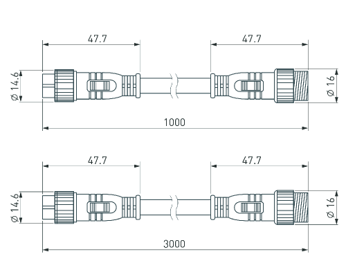 Коннектор питания ARL-LINE-3pin-3000-CON-MF (230V) (Arlight, IP66 Пластик, 3 года)