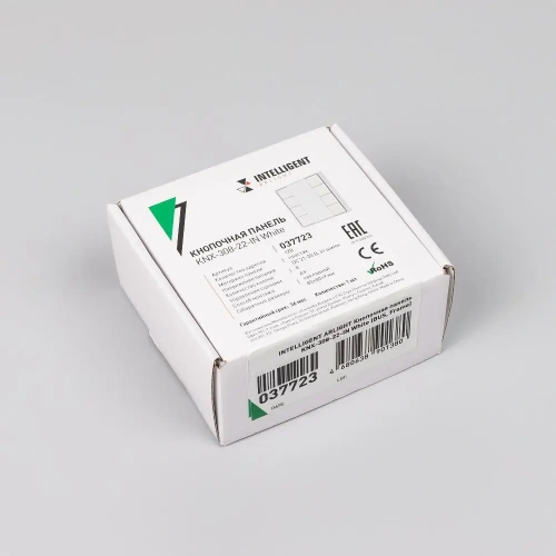 INTELLIGENT ARLIGHT Кнопочная панель KNX-301-22-8-SH-IN White (BUS, Frame) (IARL, IP20 Пластик, 3 года)