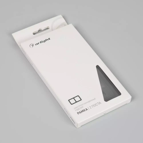 Рамка стеклянная FRM-OMALI-SFGS-2-BK (Arlight, -)