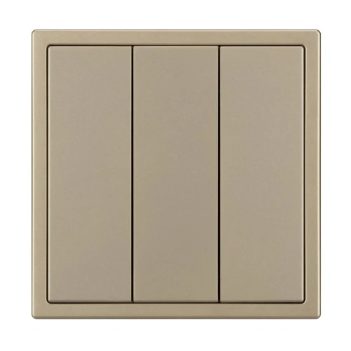 ARL NOBE Выключатель 3 кл софт-тач золотой песок SWT-MK03-SFPL-GD (250V, 10A) (Arlight, -)