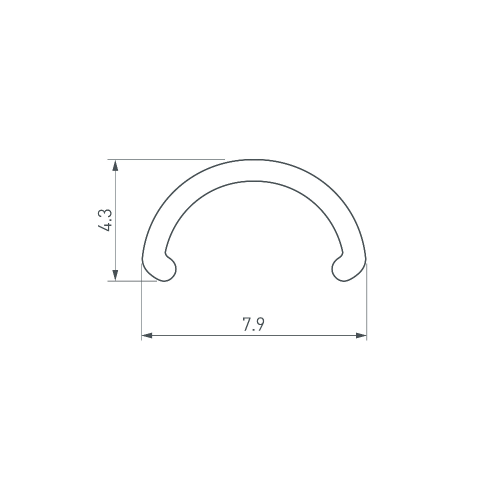 Экран ARH-ROUND-D8-2000 Round Opal (Arlight, Пластик)