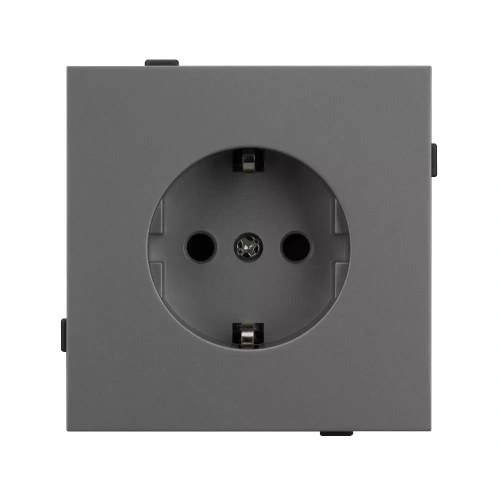 Механизм электрической розетки SCT-TENDO-MEU1-SFPL-GR (230V, 16A) (Arlight, Матовый графитовый)