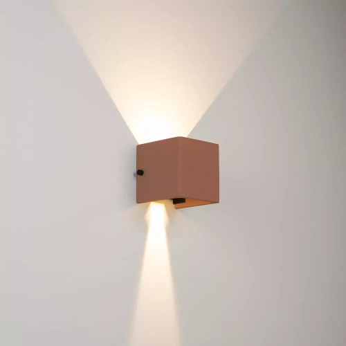 Светильник LGD-PERAN-WALL-S120x120-6W Warm3000 (Beige red, 0-80 deg, 230V) (Arlight, IP65 Бетон, 3 года)