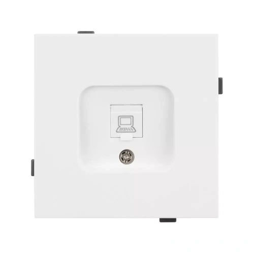 Механизм компьютерной розетки SCT-TENDO-MPC1-SFPL-WH (RJ-45, CAT6) (Arlight, Матовый белый)