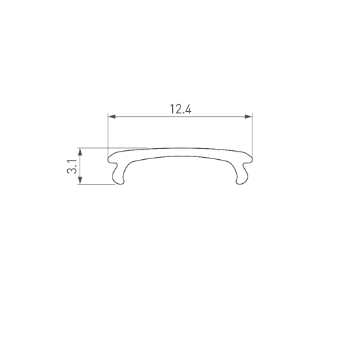 Экран ALM-W13-2020 OPAL-PM матовый (Arlight, Пластик)