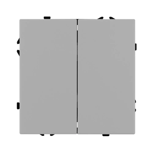 ARL NOBE Выключатель 2 кл софт-тач никель SWT-MK02-SFPL-IS (250V, 10A) (Arlight, -)
