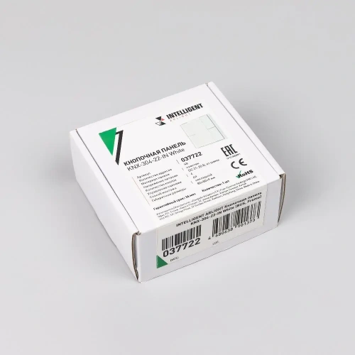 INTELLIGENT ARLIGHT Кнопочная панель KNX-301-22-4-SH-IN White (BUS, Frame) (IARL, IP20 Пластик, 3 года)