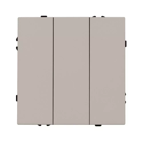 Механизм выключателя трехклавишный непроходной SWT-NOBE-MK03-SFPL-CA (230V, 10A) (Arlight, Кашемир)