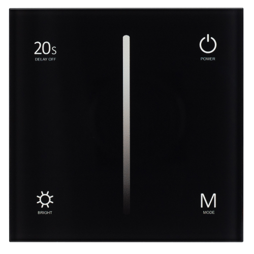 Панель SMART-P35-DIM-IN Black (230V, 0-10V, Sens, 2.4G) (Arlight, IP20 Пластик, 5 лет)