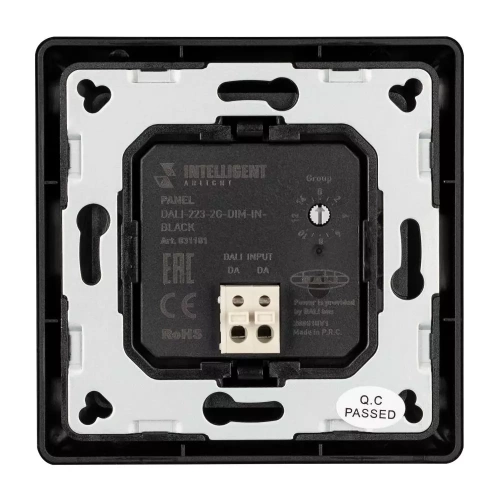 INTELLIGENT ARLIGHT Панель DALI-223-2G-DIM-IN-BLACK (BUS) (IARL, -)